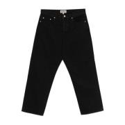 Stüssy Svarta Denim Jeans med Logobroderi Black, Herr