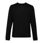 Premiata Svart Crewneck Sweater Pmg05 Black, Herr