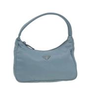 Prada Vintage Pre-owned Nylon prada-vskor Blue, Dam