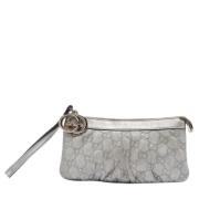 Gucci Vintage Pre-owned Laeder kuvertvskor Gray, Dam