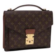 Louis Vuitton Vintage Pre-owned Canvas handvskor Brown, Dam