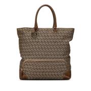 Fendi Vintage Pre-owned Canvas totevskor Beige, Dam