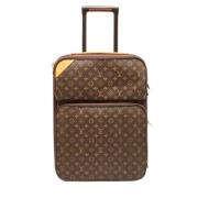 Louis Vuitton Vintage Pre-owned Belagd canvas resvskor Brown, Dam