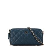 Chanel Vintage Pre-owned Laeder plnbcker Blue, Dam