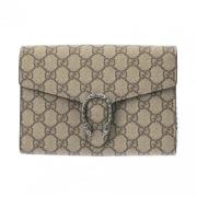 Gucci Vintage Pre-owned Canvas gucci-vskor Beige, Dam