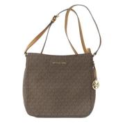 Michael Kors Pre-owned Pre-owned Canvas axelremsvskor Brown, Dam