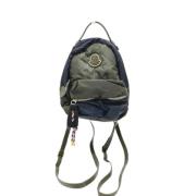 Moncler Pre-owned Pre-owned Tyg ryggsckar Blue, Dam