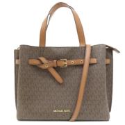 Michael Kors Pre-owned Pre-owned Canvas axelremsvskor Brown, Dam