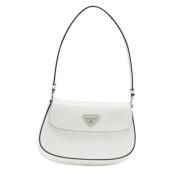 Prada Vintage Pre-owned Laeder axelremsvskor White, Dam