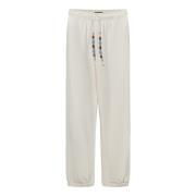 Alanui Vita bomulls sweatpants med pärl-detaljer White, Herr