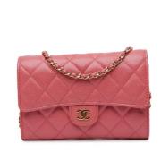 Chanel Vintage Pre-owned Laeder plnbcker Pink, Dam