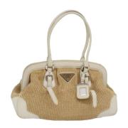 Prada Vintage Pre-owned Raffia prada-vskor Brown, Dam