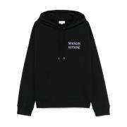 Maison Kitsuné Svart Tröja med Stil Black, Herr