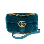 Gucci Vintage Pre-owned Tyg gucci-vskor Green, Dam