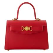 Versace Röd Läder Mini Medusa Väska Red, Dam