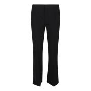 Victoria Beckham Ribbdetalj Cropped Byxor Black, Dam