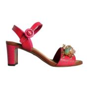 Dolce & Gabbana Dekorerade Keira Sandaler med Spänne Stängning Pink, D...