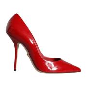 Dolce & Gabbana Röda Lackläder Stiletto Pumps Red, Dam