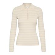 Part Two Fransk Ek/Silver Stripe Kofta Beige, Dam