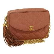 Chanel Vintage Pre-owned Canvas chanel-vskor Pink, Dam