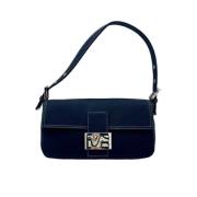 Fendi Vintage Pre-owned Canvas fendi-vskor Blue, Dam