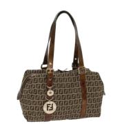 Fendi Vintage Pre-owned Canvas fendi-vskor Beige, Dam