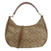 Coach Pre-owned Pre-owned Canvas handvskor Brown, Dam