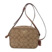 Coach Pre-owned Pre-owned Canvas axelremsvskor Brown, Dam