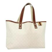 Gucci Vintage Pre-owned Canvas totevskor White, Dam