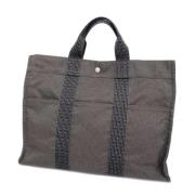 Hermès Vintage Pre-owned Canvas handvskor Gray, Dam