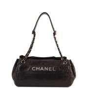 Chanel Vintage Pre-owned Tyg chanel-vskor Black, Dam