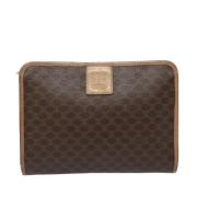 Celine Vintage Pre-owned Canvas kuvertvskor Brown, Dam