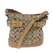 Coach Pre-owned Pre-owned Canvas axelremsvskor Beige, Dam