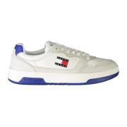 Tommy Hilfiger Sportiga Vita Sneakers Blå Detaljer Logo White, Herr