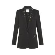 Forte Forte Blazer med strassdetaljer Black, Dam