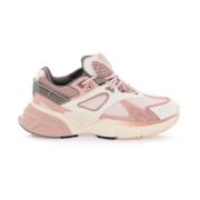 Amiri Sneakers i mesh och läder med gradientmellansula Pink, Dam