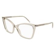 Saint Laurent Cat Eye Optiska Glasögon Beige, Unisex