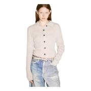 Our Legacy Stickad Polo Cardigan Beige, Dam