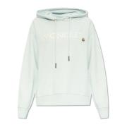 Moncler Sweatshirt med logotyp Blue, Dam