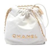 Chanel Vintage Pre-owned Laeder chanel-vskor White, Dam