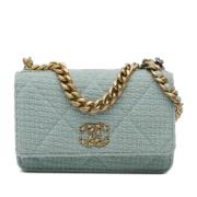 Chanel Vintage Pre-owned Tyg plnbcker Blue, Dam