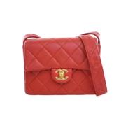 Chanel Vintage Pre-owned Laeder chanel-vskor Red, Dam