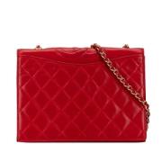 Chanel Vintage Pre-owned Laeder axelremsvskor Red, Dam