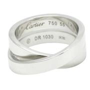 Cartier Vintage Pre-owned Vitt guld ringar Gray, Dam