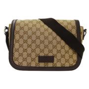 Gucci Vintage Pre-owned Canvas gucci-vskor Beige, Dam