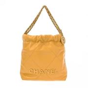 Chanel Vintage Pre-owned Laeder chanel-vskor Yellow, Dam