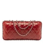 Chanel Vintage Pre-owned Laeder kuvertvskor Red, Dam