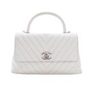 Chanel Vintage Pre-owned Laeder handvskor White, Dam