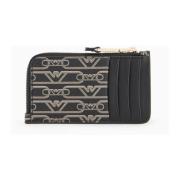 Emporio Armani Grafiskt Logotyp Korthållare Plånbok Brown, Unisex