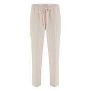 Guess Joggerbyxor med medium midja Beige, Dam